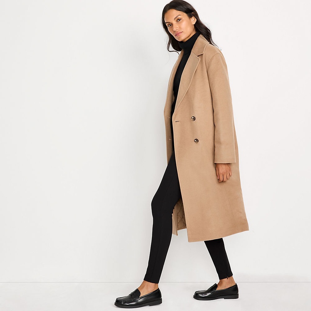 Elegant Cream Women's Coat lands end